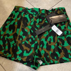 New Versace Military Womens Camo Printed Short